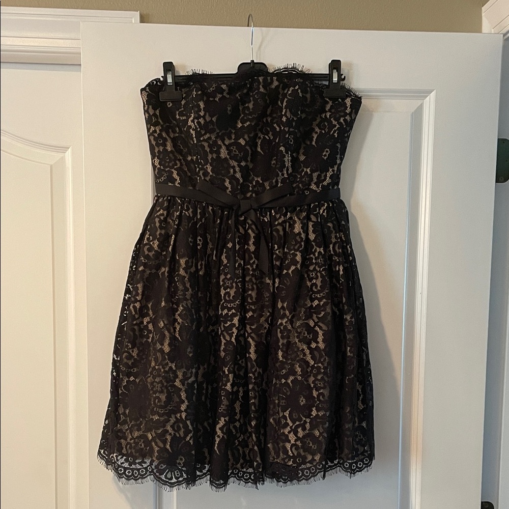 Robert Rodriguez Black Lace Mini Dress